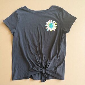 Old Navy Girls Short Black Sleeve T Shirt Size XL (14-16)